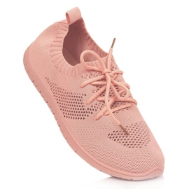 News Scarpe sportive da donna traforate rosa cipria NOVITÀ 1