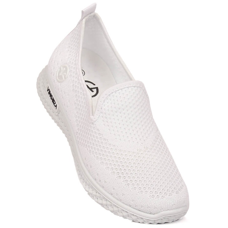 Scarpe sportive slip-on da donna bianche Vinceza 34602 bianco 2