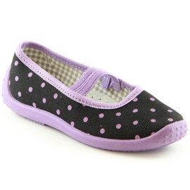 Ballerine bambina per asilo e scuola slip-on Nazo N006ABW nero 2