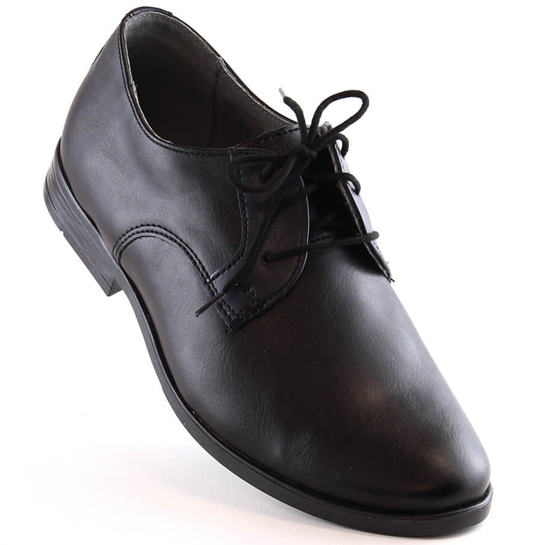 Scarpe da comunione da bambino comode nere Kornecki 6120 nero 1