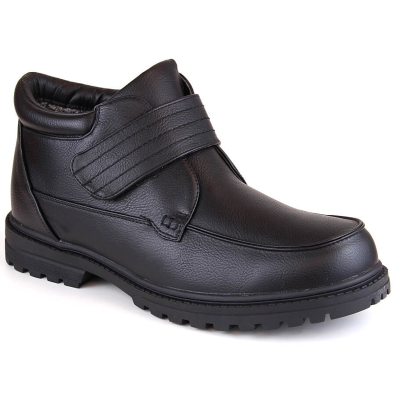 Atletico Stivali isolanti con velcro da uomo, stile uomo nero WS-004 2