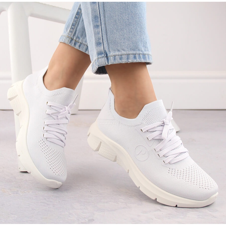 Scarpe sportive bianche da donna Potocki BK01303 bianco 1