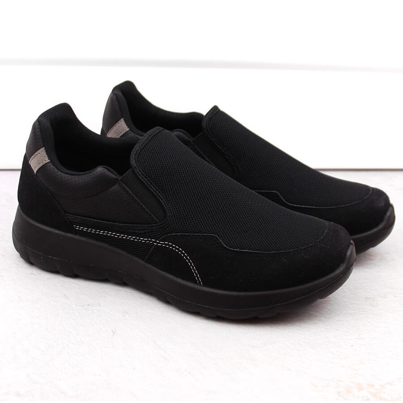 News Scarpe slip-on sportive da uomo, nere Novità 2160 nero 1