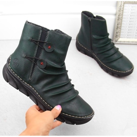 Stivali da donna isolanti verdi Rieker 55052-54 verde 1