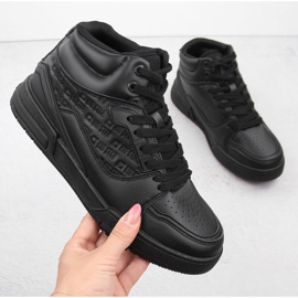 Scarpe sportive alte nere Big Star OO274A534 nero 1