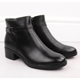 Stivali isolanti con tacco alto da donna, Potocki neri 12280 nero 2