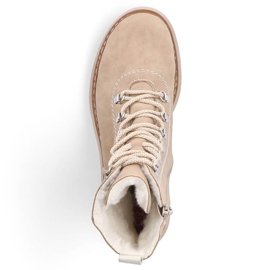 Stivali isolanti da donna, beige, Rieker 72643-60 1