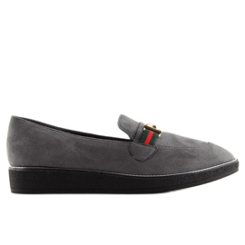 Grigio Mocassini da donna grigi S0-204 grigio 2