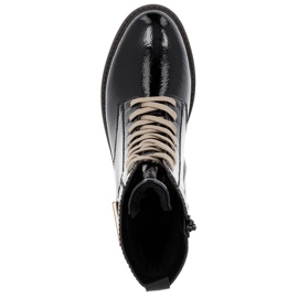 Stivali da donna in vernice nera Remonte D8663-00 nero 1