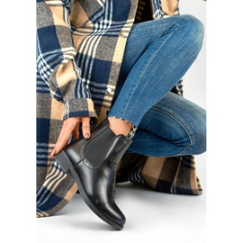 Stivaletti Chelsea classici isolanti da donna, neri MR-15B nero 1