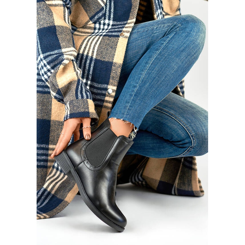 Stivaletti Chelsea classici isolanti da donna, neri MR-15B nero 1
