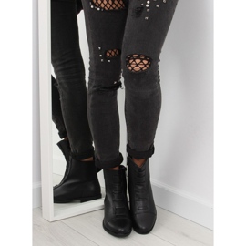 Stivali neri da donna isolati F7091-1BLACK nero 1