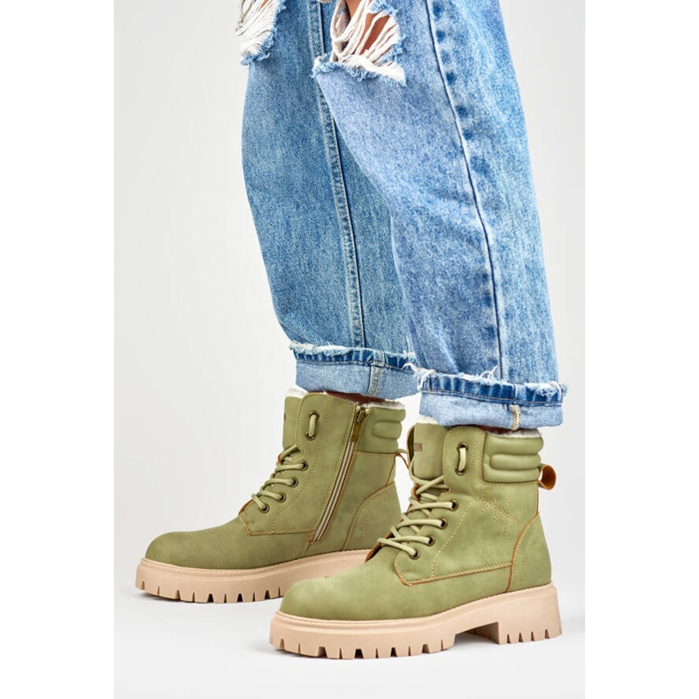 Stivali isolanti da donna, verde chiaro GD-TL51GR 1