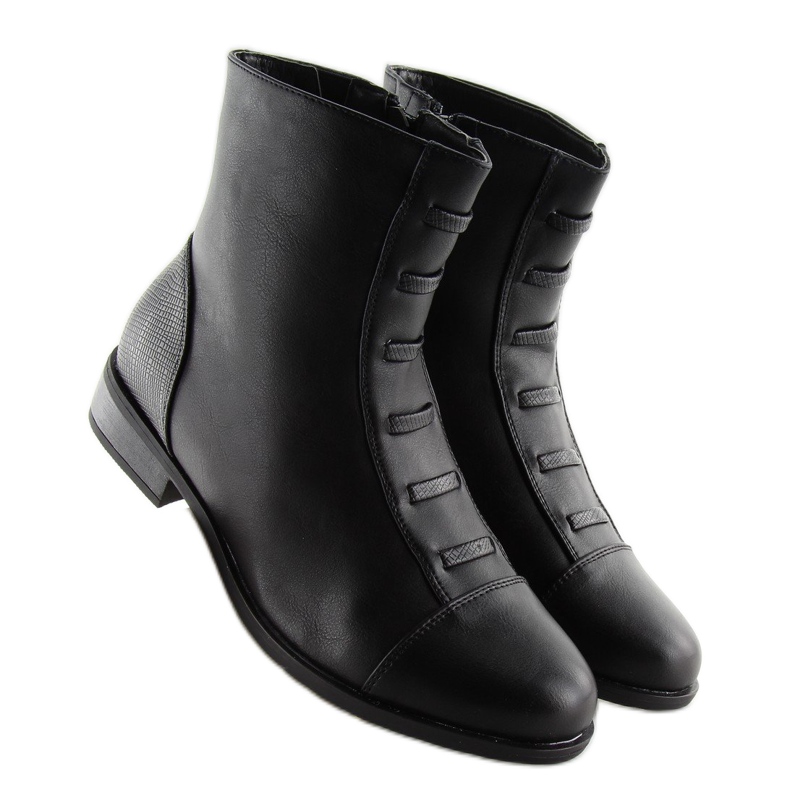 Stivali neri da donna isolati F7091-1BLACK nero 2
