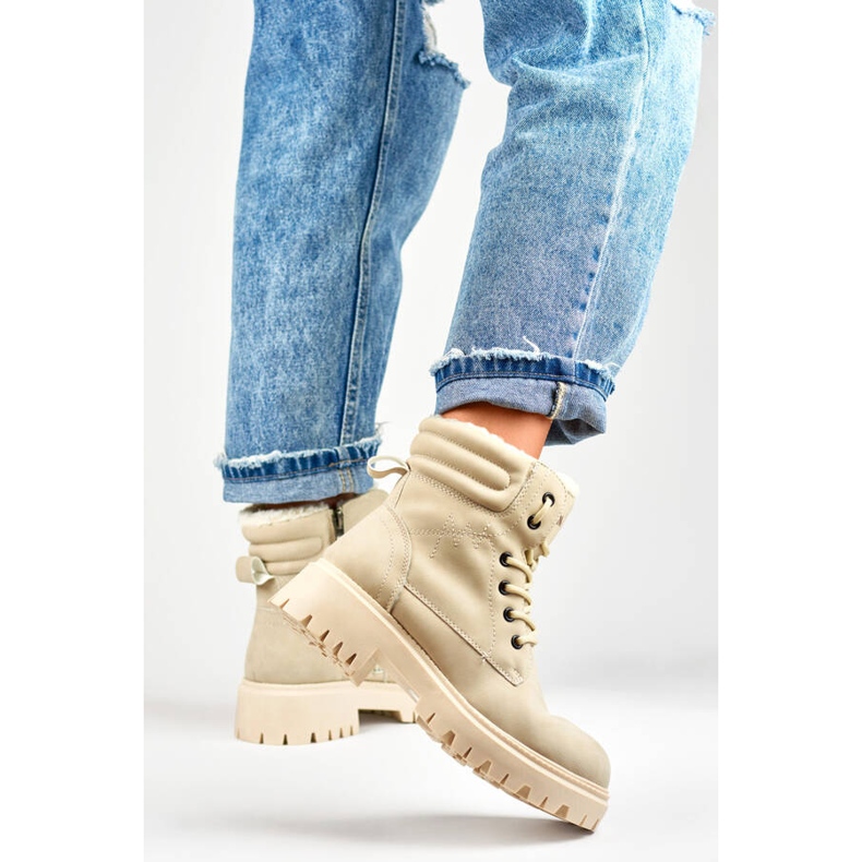 Stivali isolanti da donna, beige GD-TL51BE 1