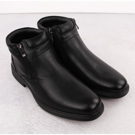 Stivaletti isolanti da uomo con cerniere, neri Unisoft 7516 nero 2