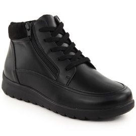 Comodi stivali isolanti in pelle nera di Filippo DBT6629 nero 1