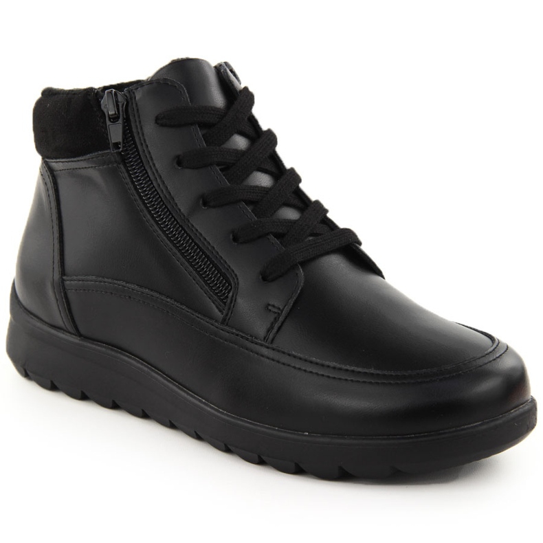 Comodi stivali isolanti in pelle nera di Filippo DBT6629 nero 1