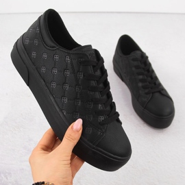Sneakers in pelle Eco femminile Nera Big Star RR274335 nero 1