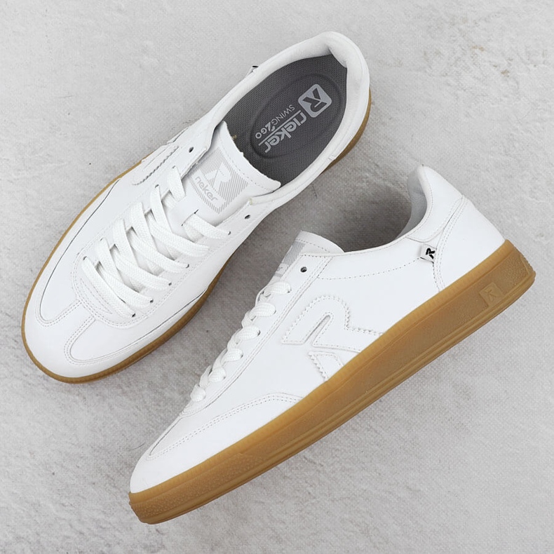 Scarpe in pelle White's White Rieker W2200 Sneaker bianco 2