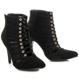 Cm Paris Stivaletti traforati nero 1