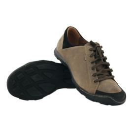 Badura 3176 scarpe sportive beige marrone nero 4