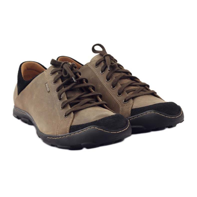 Badura 3176 scarpe sportive beige marrone nero 5