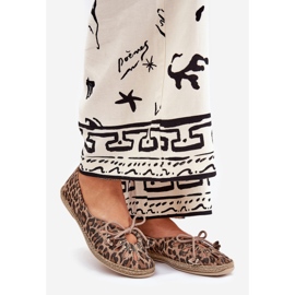 Zazoo Ballerinas naturale Ballerinas Leopard Leopard Print 10179 Brown marrone 1