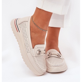 Openwork Vinceza 95331 Natural Ballerinas beige 2