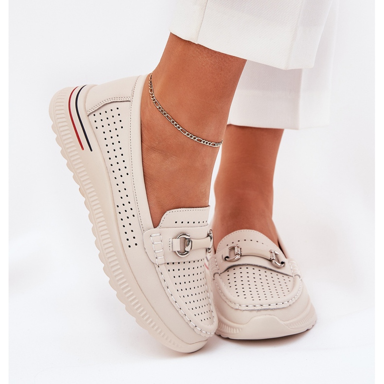 Openwork Vinceza 95331 Natural Ballerinas beige 2