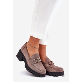 Vinceza Scarpe da donna in pelle scamosciata con decorazione Vincez 39921 beige scuro 1