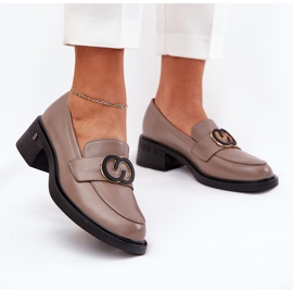 Vinceza 18102 mocassini in pelle beige 2