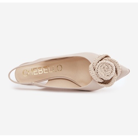 Pompe eleganti in pelle su Chebello 4666 beige 1