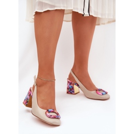 S.Barski Sandali in pelle femminile sul beige CR51-002 2