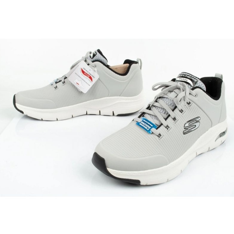 Skechers Scarpe sportive maschili Schechers Arch Fit 232200-LGBK Grey grigio 6
