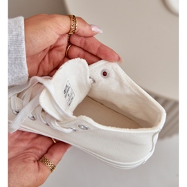 Big Star Sneaker isolate da donna con grande stella eco-inumi OO274932 bianco 2