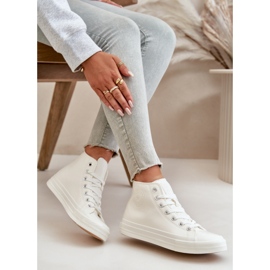 Big Star Sneaker isolate da donna con grande stella eco-inumi OO274932 bianca 5