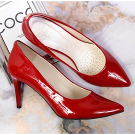 Décolleté su stiletto Juma laccato rosso 1