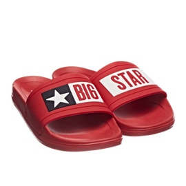 Ciabatte da spiaggia in gomma rossa Big Star DD274A267 rosse rosso 2