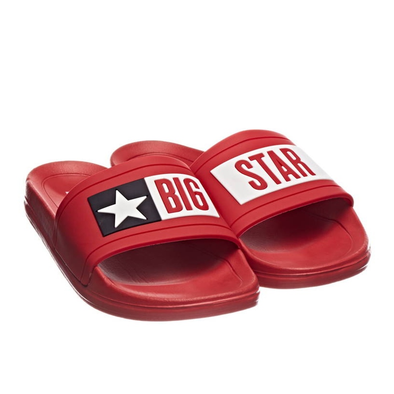 Ciabatte da spiaggia in gomma rossa Big Star DD274A267 rosse rosso 2