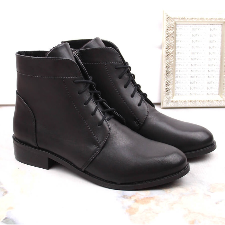 Stivali neri da donna in pelle Dolce Pietro nero 1