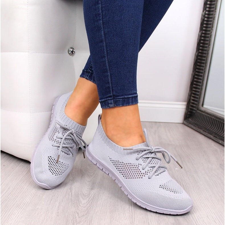 News Scarpe sportive slip-on da donna, grigie NOVITÀ grigio 1