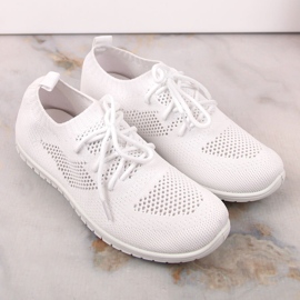 News Scarpe sportive da donna slip on bianche NOVITÀ bianco 2