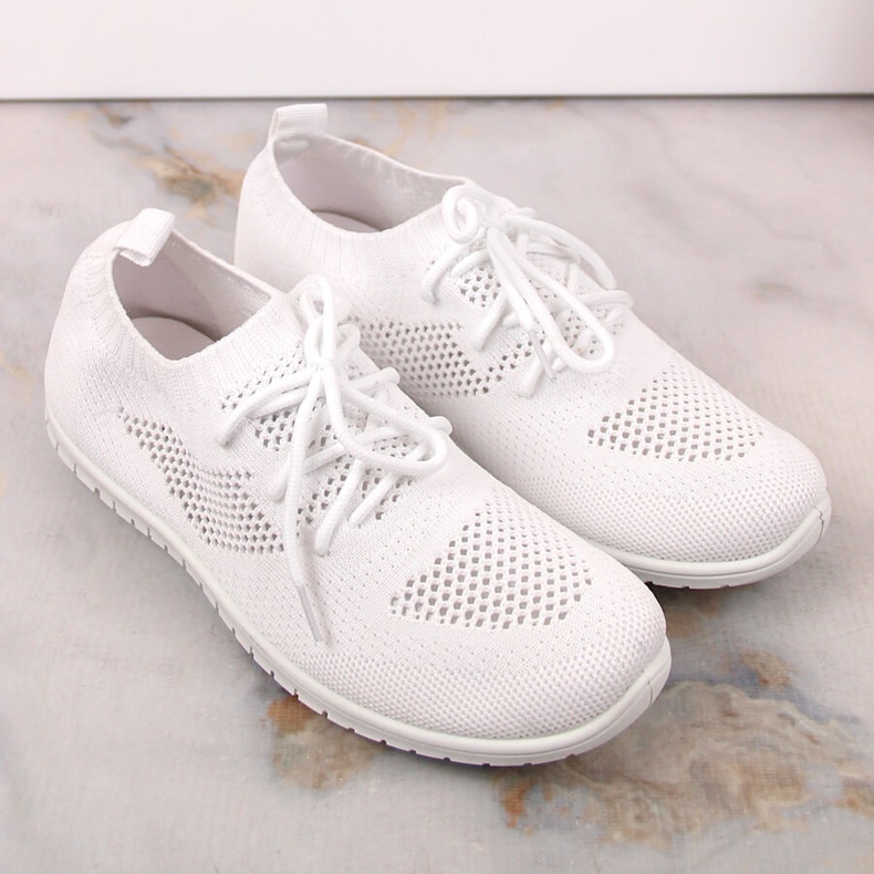 News Scarpe sportive da donna slip on bianche NOVITÀ bianco 2