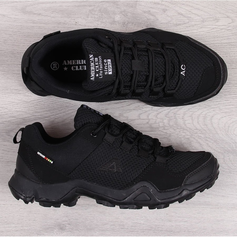 Scarpe sportive da trekking da uomo di colore nero American Club 1