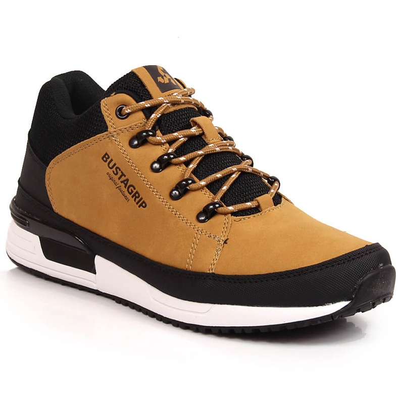 Scarpe da uomo in pelle, sneakers gialle Cruiser Bustagrip giallo 2