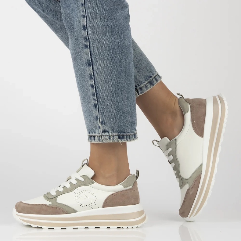 Sneaker in pelle Filippo DP6787/25 bianca 1