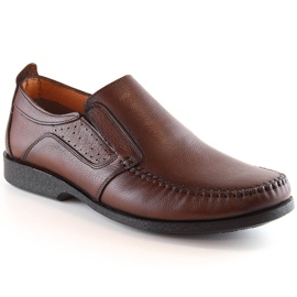 Comodi mocassini slip-on da uomo in pelle marrone T.Sokolski Sar W21-901 2