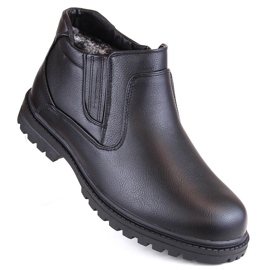Atletico Stivali da uomo, stivali Chelsea isolanti, stile uomo nero WS-006 1