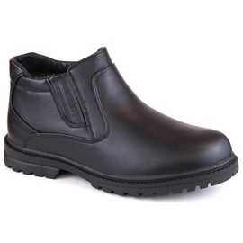 Atletico Stivali da uomo, stivali Chelsea isolanti, stile uomo nero WS-006 2